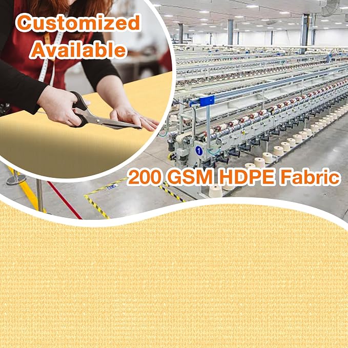 Artpuch Outdoor Pergola Shade Cover 9x13 FT Sun Shade Cloth - Image 2