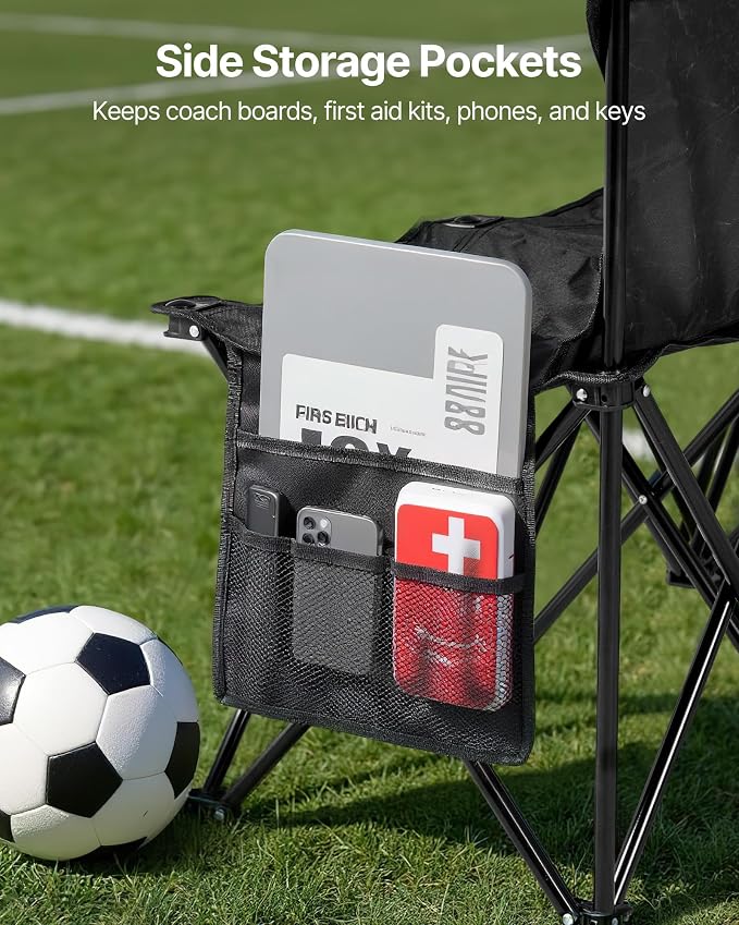 VEVOR Portable Folding Bench, 4 Seat Foldable Soccer Bench - Image 7