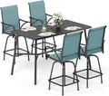 Sophia & William Outdoor Bar Set, Patio Bar Table and Chairs Set, Bar Height by SophiaWilliam