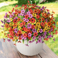 Artificial Flowers Faux Plants Outdoor Fake Flowers Spring Decor, 12 Bundles by ZFProcessArtificialFlowers