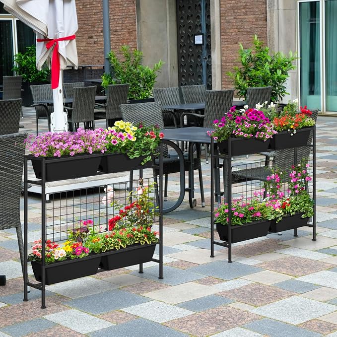 OYEAL Raised Garden Bed 32" Tall Elevated Planter Boxes - Image 8