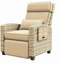 Towallmark Adjustable Rattan Recliner Chair, Patio Lounge Chairs by Towallmark
