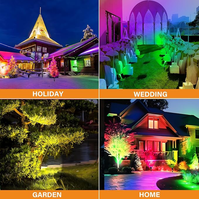 Low Voltage RGBW LED Landscape Lights Spot Lights Outdoor - Image 5