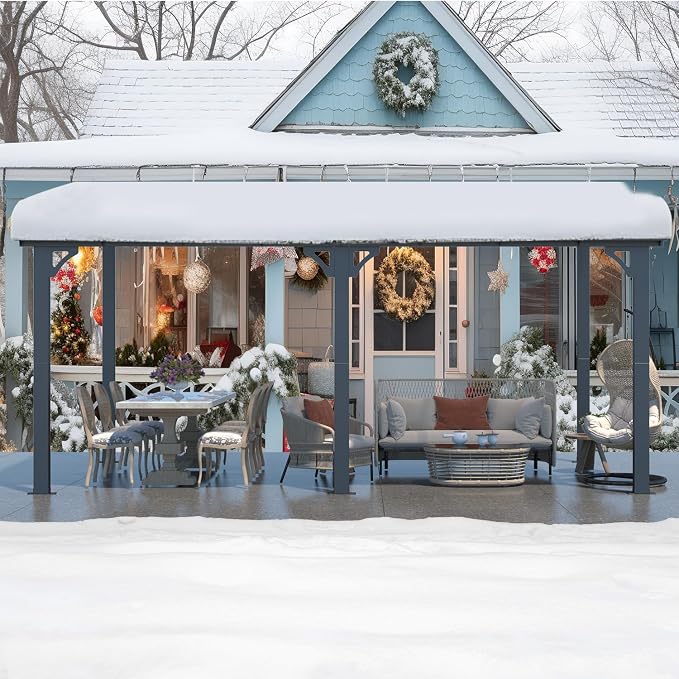 AECOJOY 16' x 8' Gazebo Outdoor Pergola - Image 6