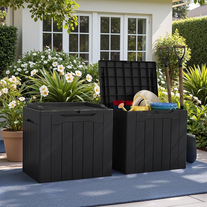 Greesum 31 Gallon Deck Box for Outside, All Weather Outdoor Storage Boxes for - Image 3