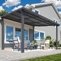 AECOJOY 12' x 10' Outdoor Hardtop Pergola Gazebo by AECOJOY