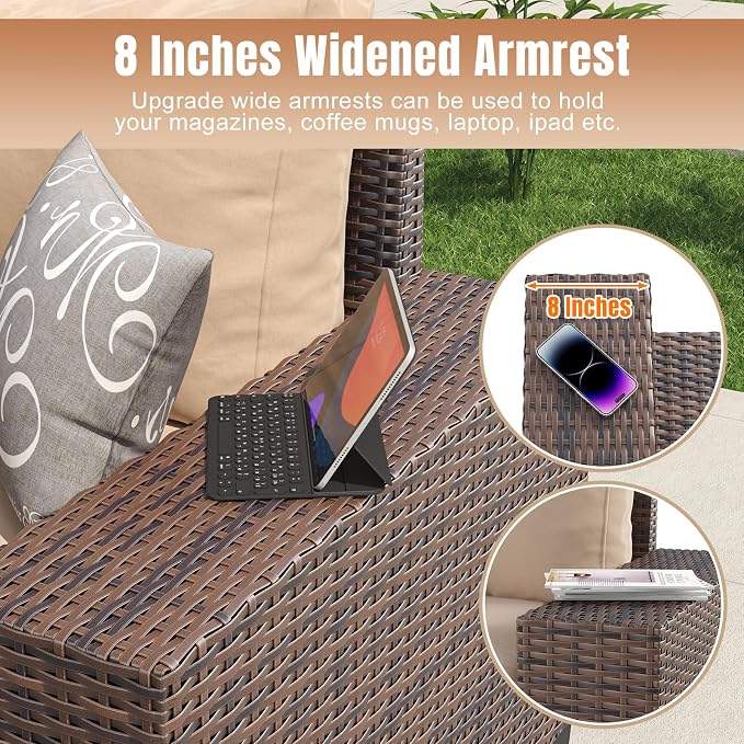 Aoxun 13 Pieces Patio Furniture Set - Image 2
