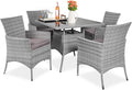 Best Choice Products 5-Piece Indoor Outdoor Wicker Dining Set Furniture by BestChoiceProducts