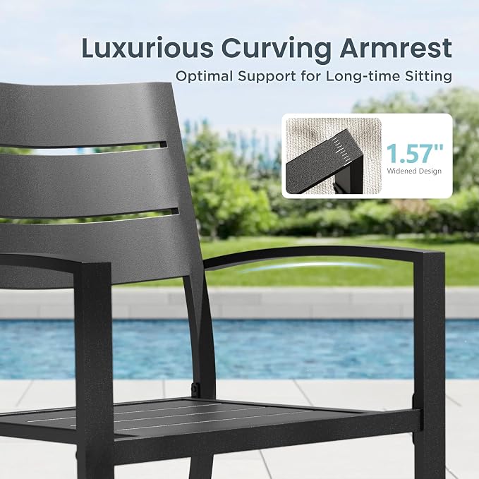 PHI VILLA 7 Pieces Outdoor Dining Set - Image 4