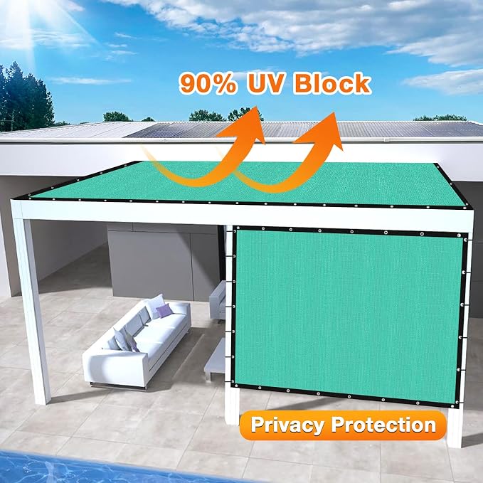 Artpuch Outdoor Pergola Shade Cover 7' X 8' Sun Shade Cloth - Image 3