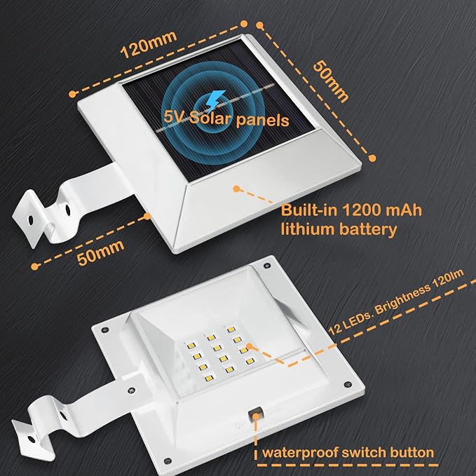 Solar Flag Pole Light, Bright Warm White 3000k Flagpole Light Upgrade Solar - Image 5