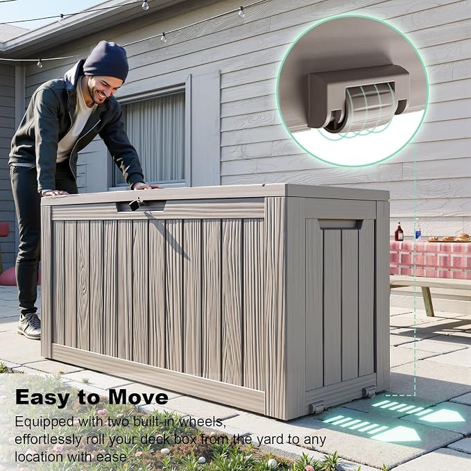 ROJIK Outdoor Storage Housing Deck Box - Image 7