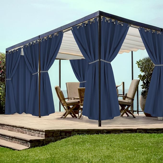HolidayIdeas Grommet Outdoor Curtains by HolidayIdeas