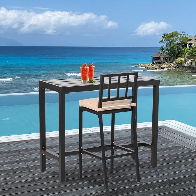 Outdoor Bar Table, Patio Counter Height Bar Tables - Image 8
