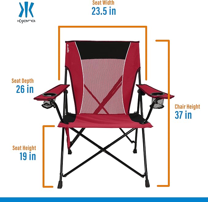 Kijaro Dual Lock Portable Camping Chairs - Image 7