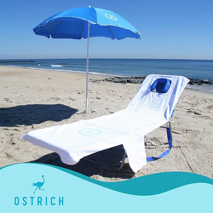 Ostrich Beach Lounge Chair, Folding & Reclining Outdoor Chaise Lounger - Image 2