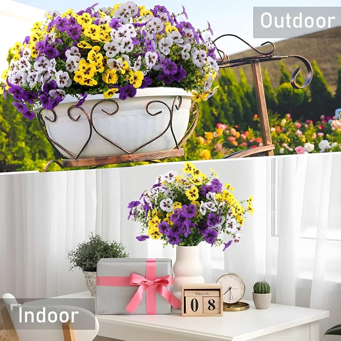 36 Pcs Artificial Fake Pansy Flowers - Image 7