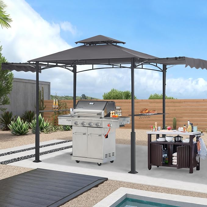 ABCCANOPY Grill Gazebo with 2 Side Awnings - Image 2