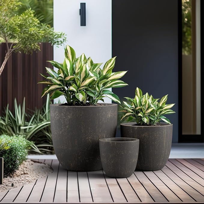 Kante 18", Outdoor Indoor Large Planter Pots - Image 4