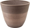 PSW Pot Collection FM30TP 12-inch Plastic/Stone/Wood Composite Large Ribbed by PSW
