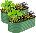 Garvee 2 Pack Galvanized Raised Garden Beds by Garvee