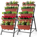 SEJOV 2 Pack Vertical Raised Garden Bed, 5 Tiers Elevated Planter Box by SEJOV