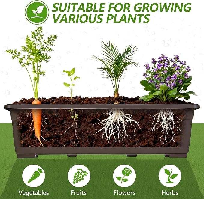 VECELO 5-Tier Vertical Garden Bed, Freestanding Elevated Raised Garden Planter - Image 7