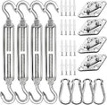yofit 44 Pcs Shade Sail Hardware Kit, 6 Inch Outdoor Sun Sail Accessories by yofit