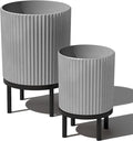 Veradek Demi Series Round Planter w/Stand by VeradekOutdoor
