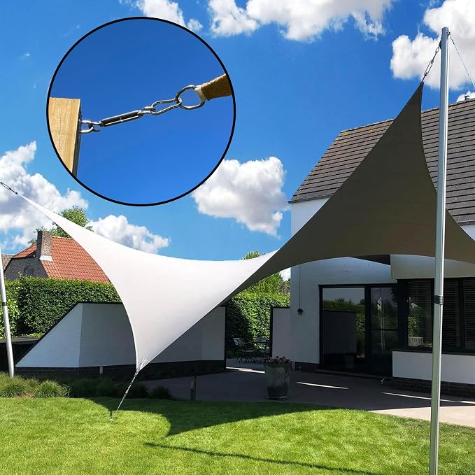 YOFIT 44 Pcs Shade Sail Hardware Kit, 5 Inch Outdoor Sun Sail Accessories - Image 7