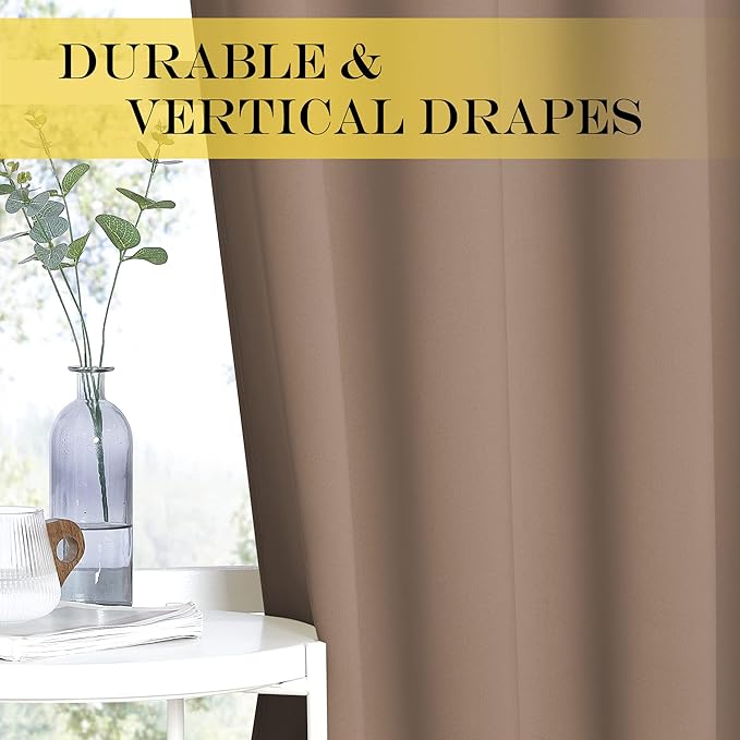 NICETOWN Blackout Drapery Curtain Panel 90 inches Long - Image 4