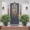 49” Artificial Ferns for Outdoors Planter, 128 Leaves per Fern, Large Lush Fake by FAJUNZH