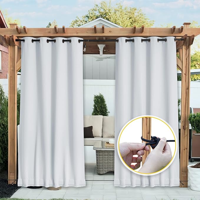 NICETOWN 2 Panels Weighted Blackout Curtains - Image 9