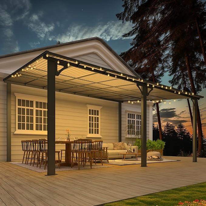AECOJOY 16' x 12' Gazebo Outdoor Pergola - Image 3