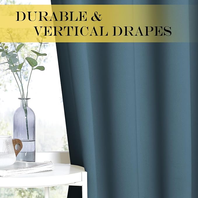 NICETOWN Blackout Drapery Curtain Panel 90 inches Long - Image 6