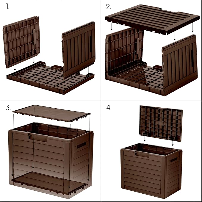 IRIS USA 35-Gallon Outdoor Deck Storage Box, Lockable & UV-Protected, - Image 2