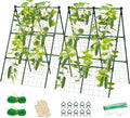 2 Pack Cucumber Trellis, A-Frame Vegetable Trellis by Lazzmonk