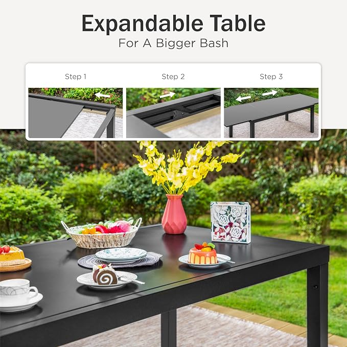 PHI VILLA Patio Dining Table and Chairs - Image 5