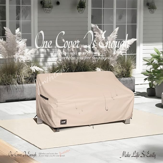 3-Seater Outdoor Couch Cover, 85Wx38Dx35H inches Outdoor Furniture Covers - Image 7