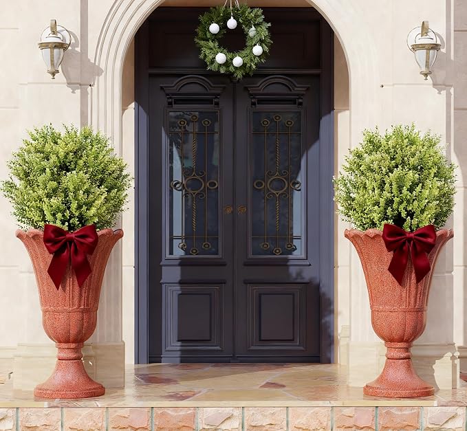 23" Tall Planters for Outdoor Plants Set of 2, Planter - Image 3