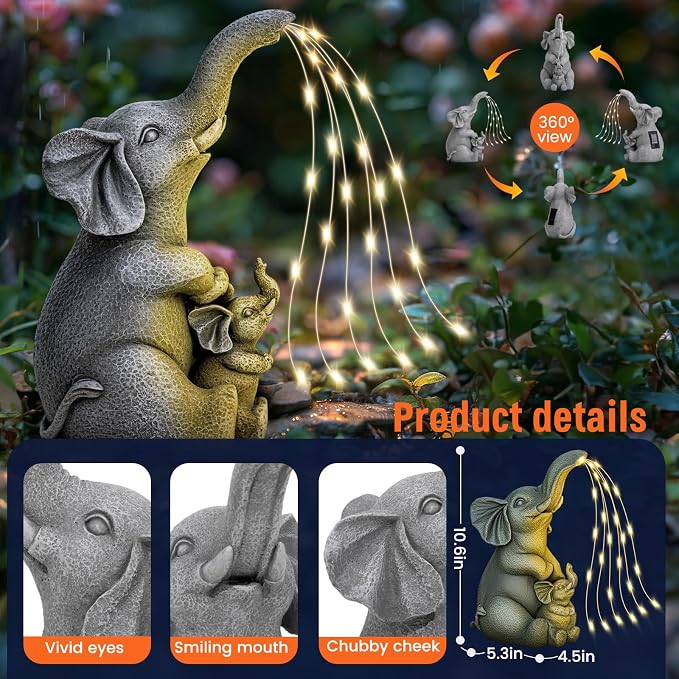 Solar Garden Outdoor Statue - Image 2