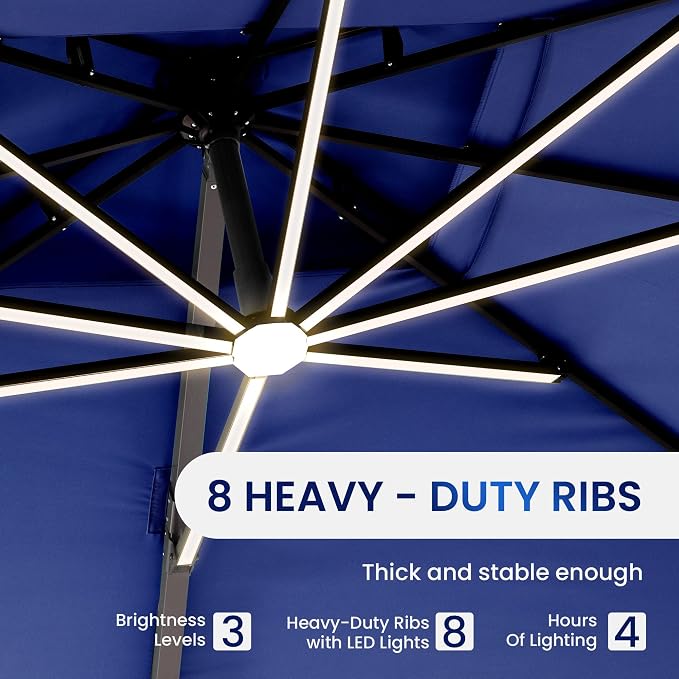 10 X 13 FT Cantilever Patio Umbrella - Image 2
