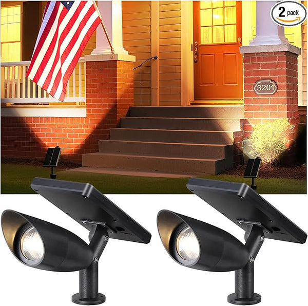 Boajuna Solar Spot Light Outdoor, Solar Landscape Spotlight Waterproof Security by Boajuna