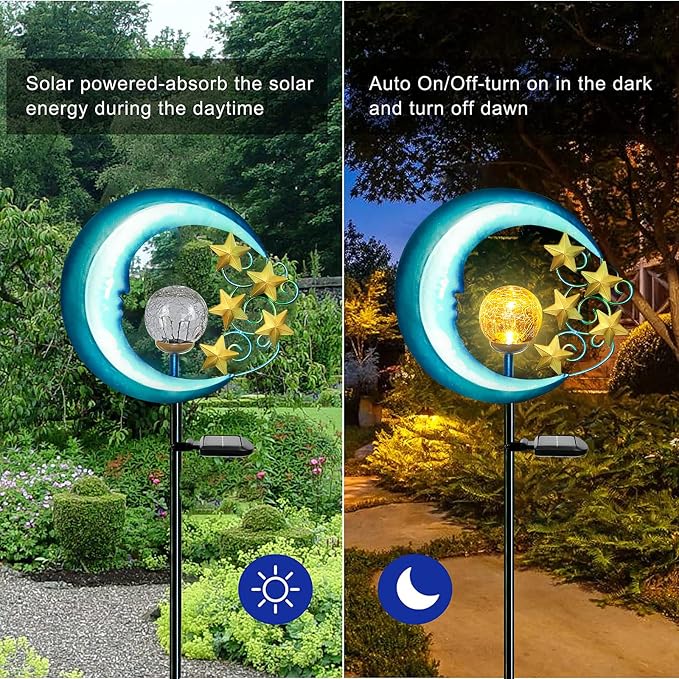 Stars Moon Solar Lights Outdoor - Image 3