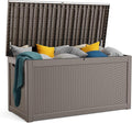 320 Gallon Resin Deck Box, Lockable Patio Outdoor Storage Box by OutdoorLivingPerfected