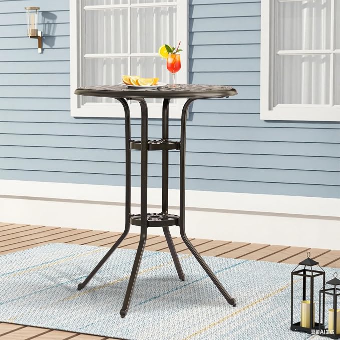 Patio Dining Table, Cast Aluminum Patio Tables - Image 2
