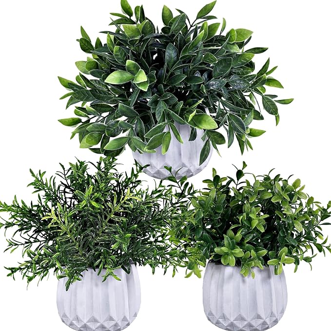 Winlyn 3 Pcs Faux Potted Plants Set by Winlyn