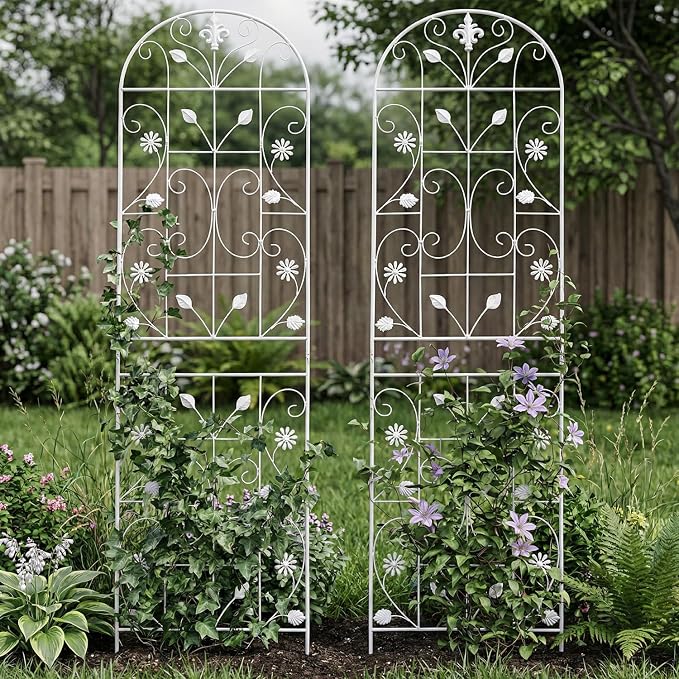 Trellis for Climbing Plants Outdoor, （2 Pack 70.8x19.6-inch）, Generic Metal - Image 8