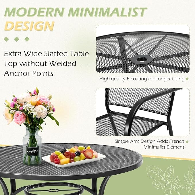 AECOJOY Outdoor Patio Dinning Table - Image 4