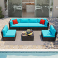 Shintenchi 7 Pieces Patio Furniture Sets Outdoor All-Weather Sectional Patio by Shintenchi